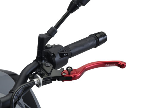 【エフェックス スムースフィットレバー レッド GROM/MONKEY125】|グロムやモンキー125のレバー操作をスムーズにするカスタム！おすすめのレバーセット「エフェックス スムースフィットレバー レッド GROM/MONKEY125」